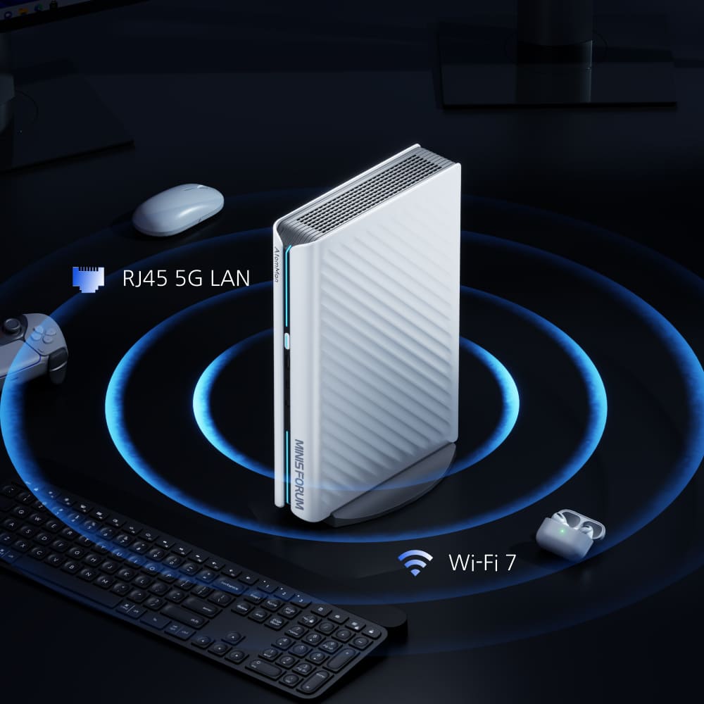 미니스포럼 g1 pro AMD Ryzen™ 9 8945HX 게이밍 미니 pc丨Wi-Fi 7, 블루투스 5.4