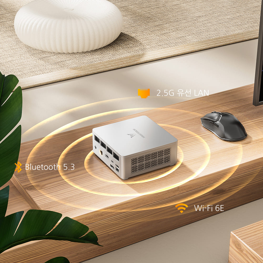 Minisforum UM870 Slim  사무용 미니 PC AMD Ryzen™7 8745H 8C/16T